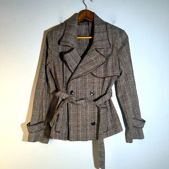 Toupy Paris Plaid Claudette Jacket - Picture 1 of 5